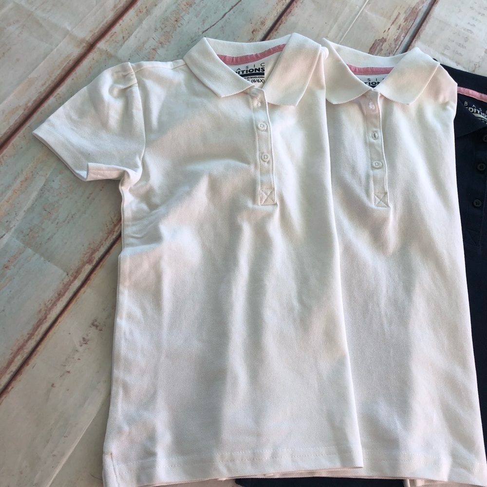 Girls polos uniform set of 3 - Picture 4 of 5